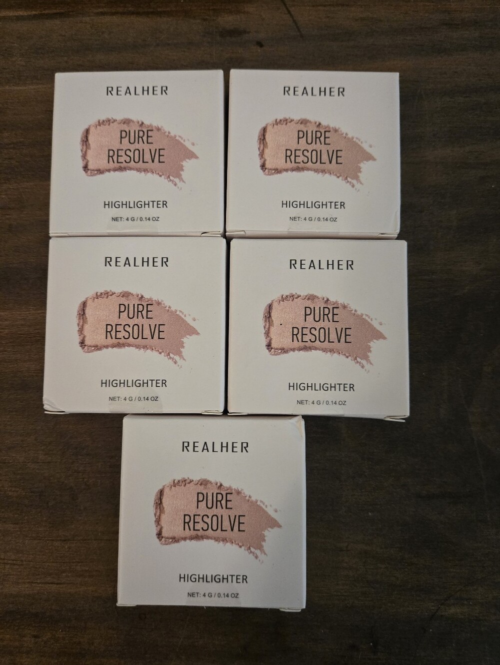 Set Of 5 REALHER Pure Resolve Highlighter